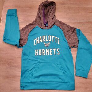 Charlotte Hornets Sweater Blue Pullover Sweatshirt Hoodie NBA Men Adult Medium